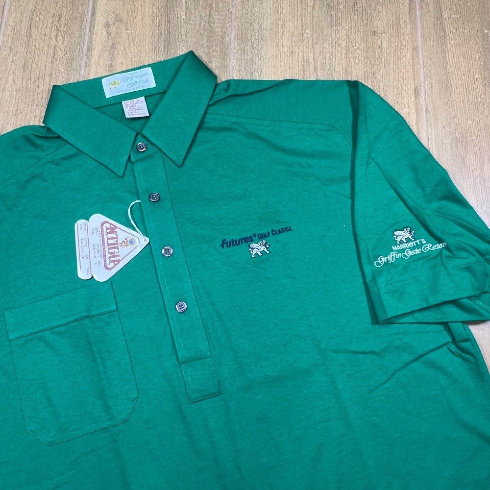 Antigua Mens vintage Lg single stitch‎ Green Futures Golf Griffin Gate Resort